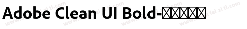 Adobe Clean UI Bold字体转换
